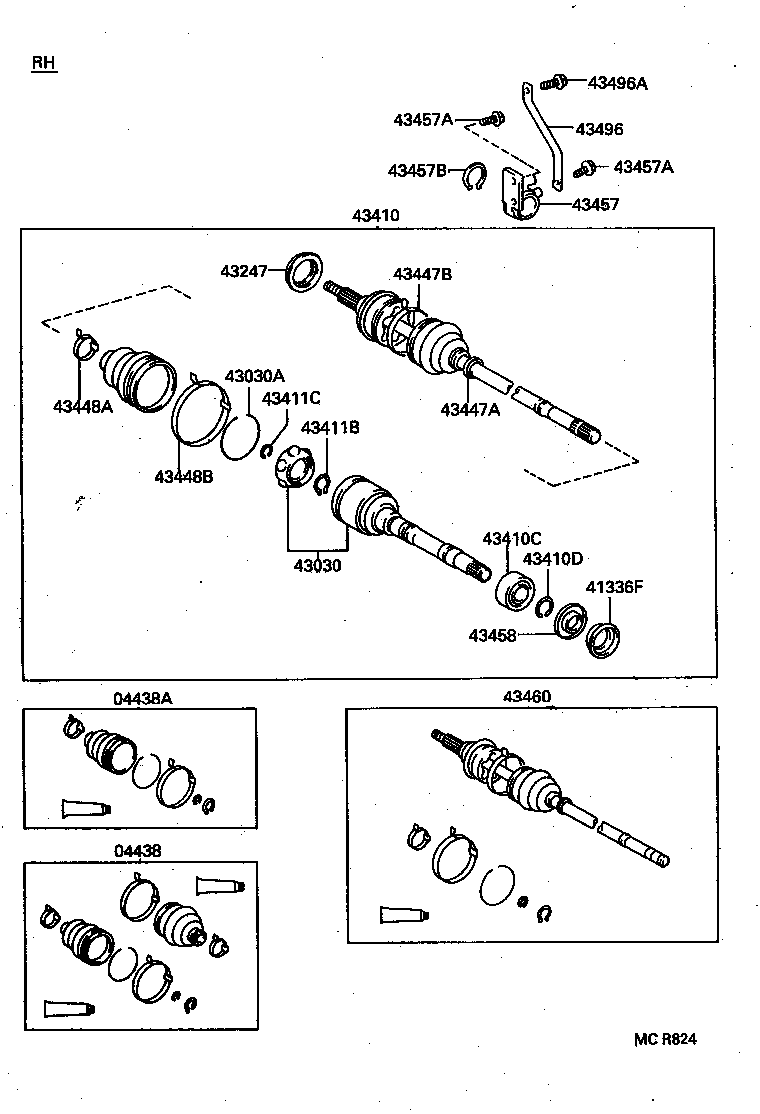 90105-10202 BOLT (FOR DRIVE SHAFT BEARING BRACKET SETTING NO.1) product image