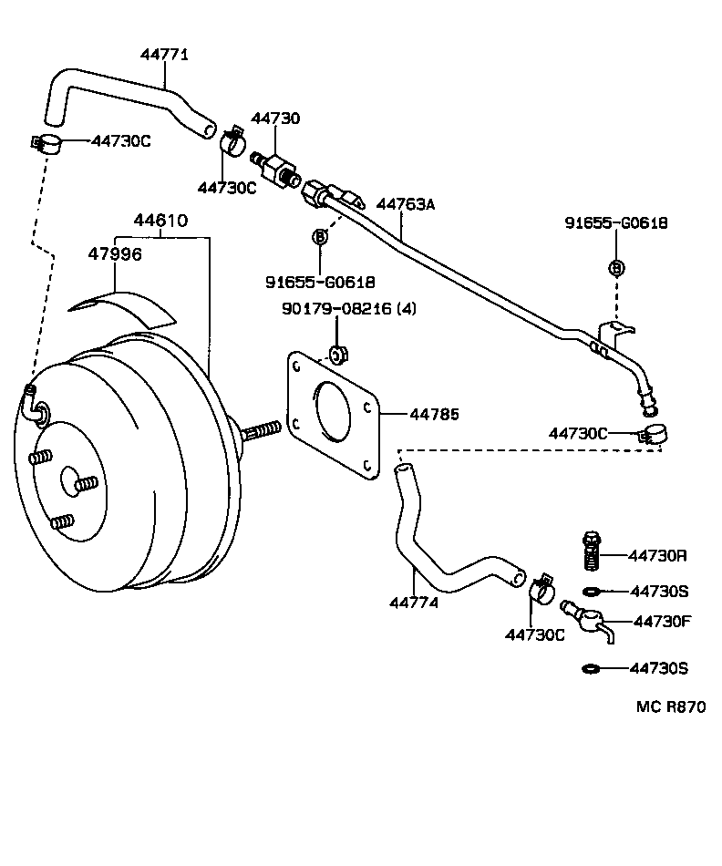 44774-14100 HOSE, UNION TO CONNECTOR TUBE product image