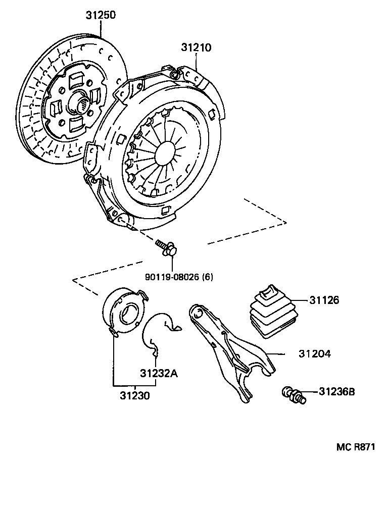 31210-12151 COVER ASSY, CLUTCH product image