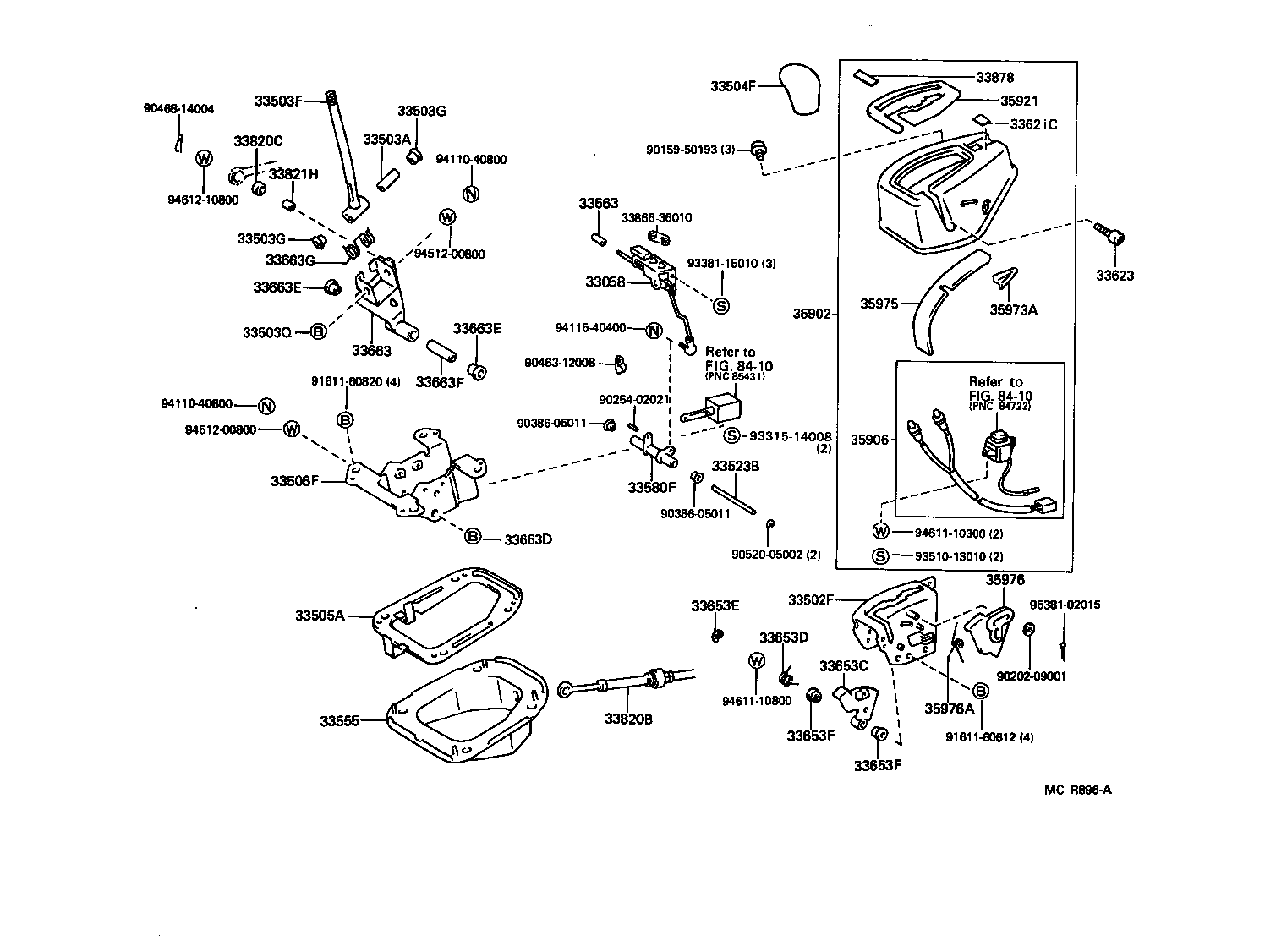 33820-25010 CABLE ASSY, TRANSMISSION CONTROL product image