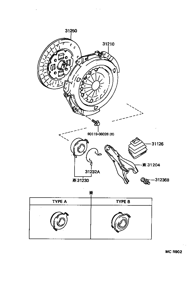 31250-12300 DISC ASSY, CLUTCH product image