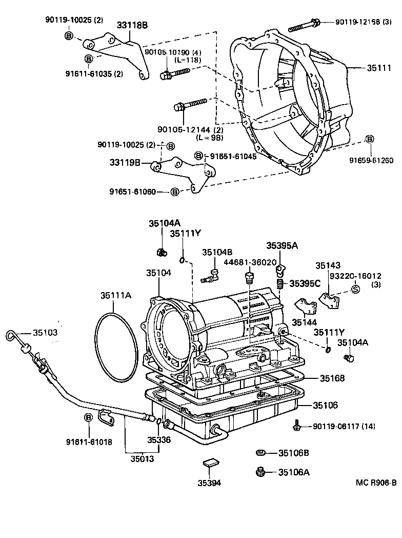 35013-35220 TUBE SUB-ASSY, TRANSMISSION OIL FILLER product image