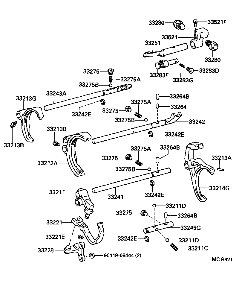 33221-35050 ARM, REVERSE SHIFT product image