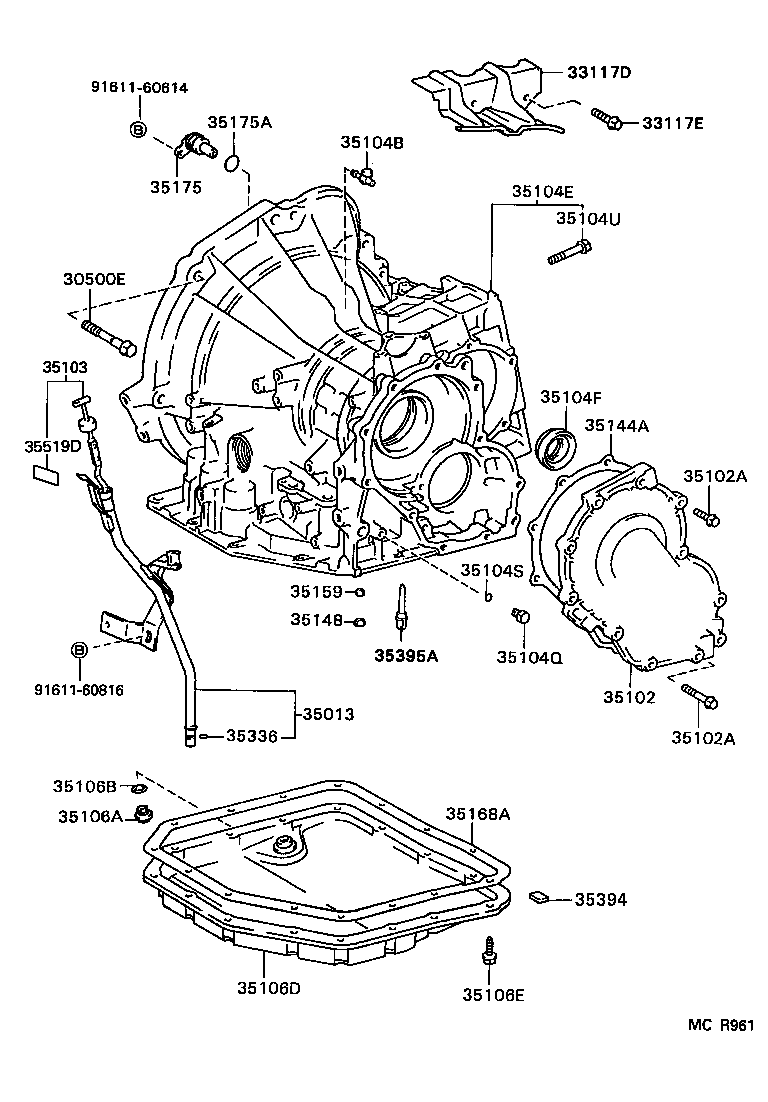 33117-12030 PROTECTOR, AUTOMATIC TRANSMISSION CASE product image