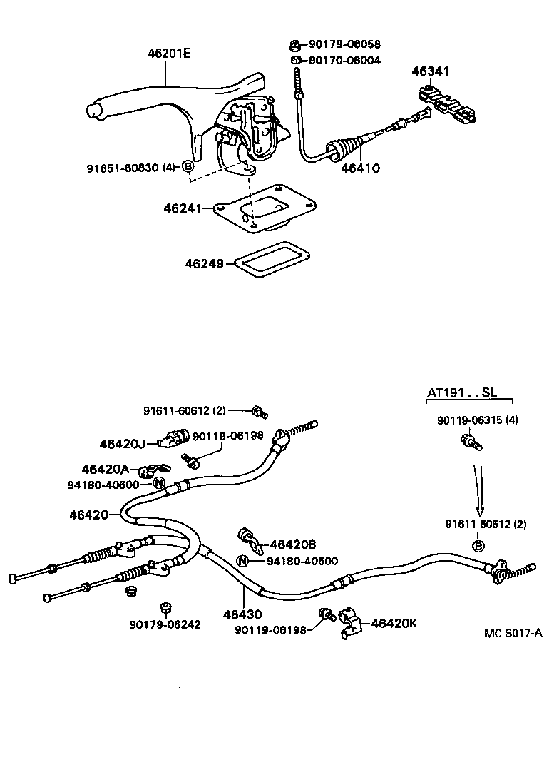 46341-20100 EQUALIZER, PARKING BRAKE product image