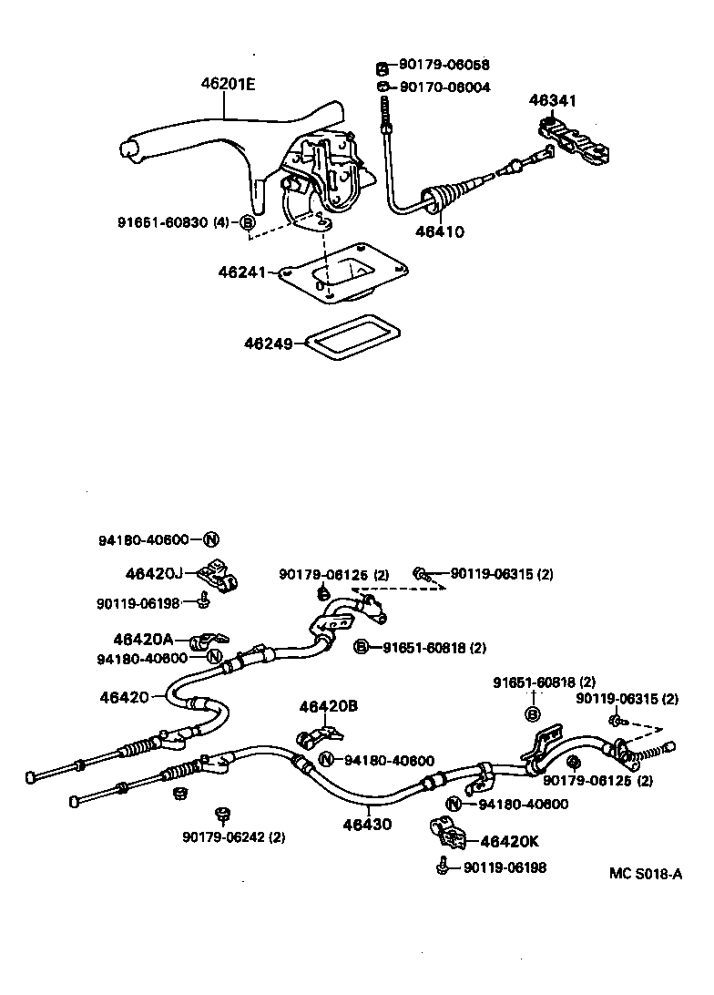 46341-20100 EQUALIZER, PARKING BRAKE product image