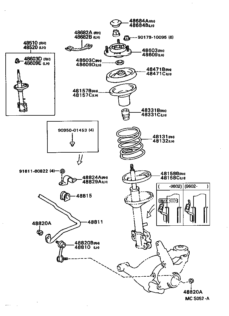 48131-2S470 SPRING, FRONT COIL, LH product image