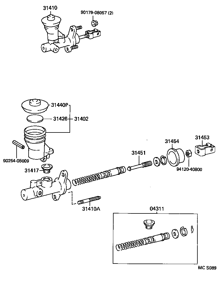 31451-16020 ROD, CLUTCH MASTER CYLINDER PUSH product image