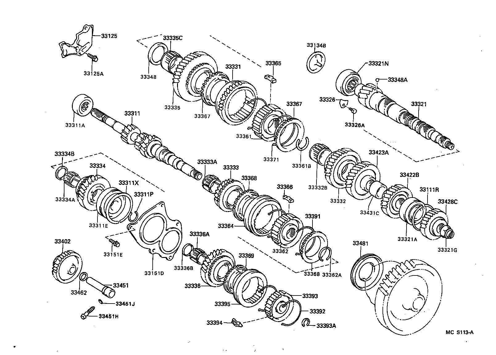 33034-10060 GEAR, 3RD product image