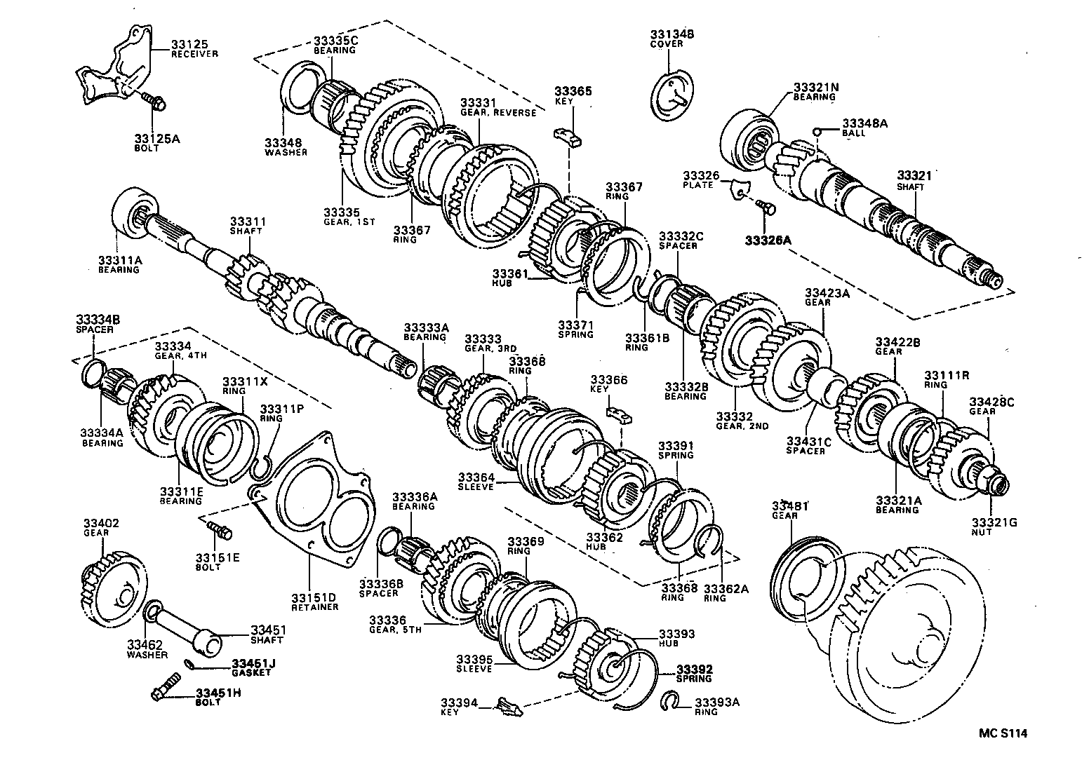 33036-20070 GEAR, 5TH product image