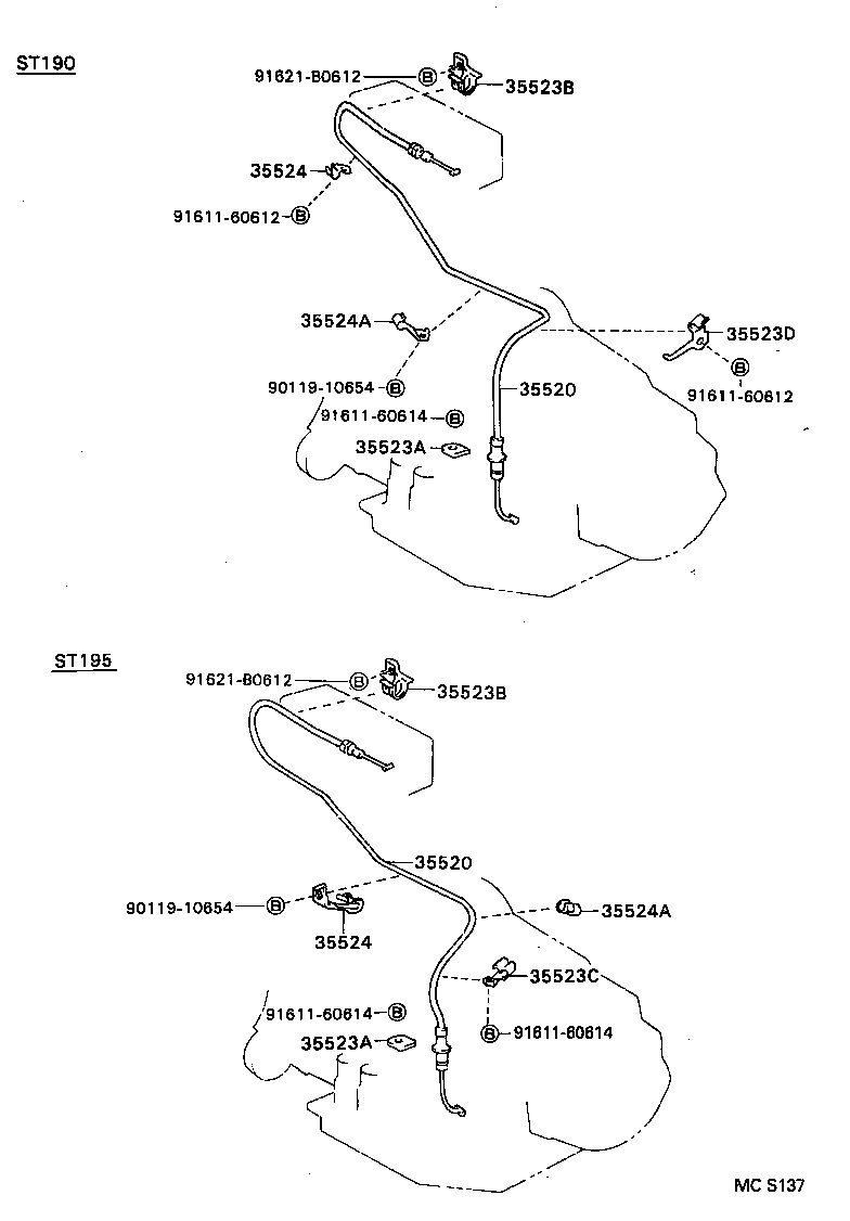 35572-20150 LEVER, TRANSMISSION CONTROL SHAFT product image