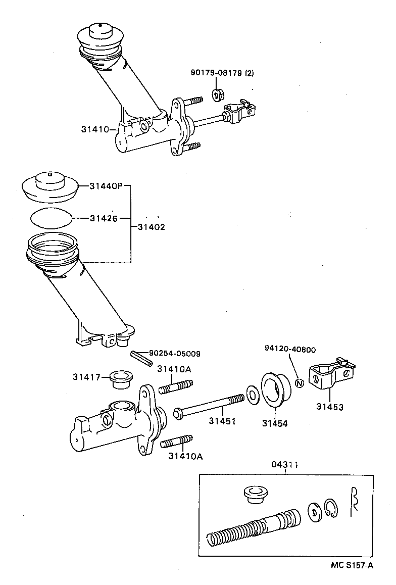 31402-20090 RESERVOIR SUB-ASSY, CLUTCH MASTER CYLINDER product image