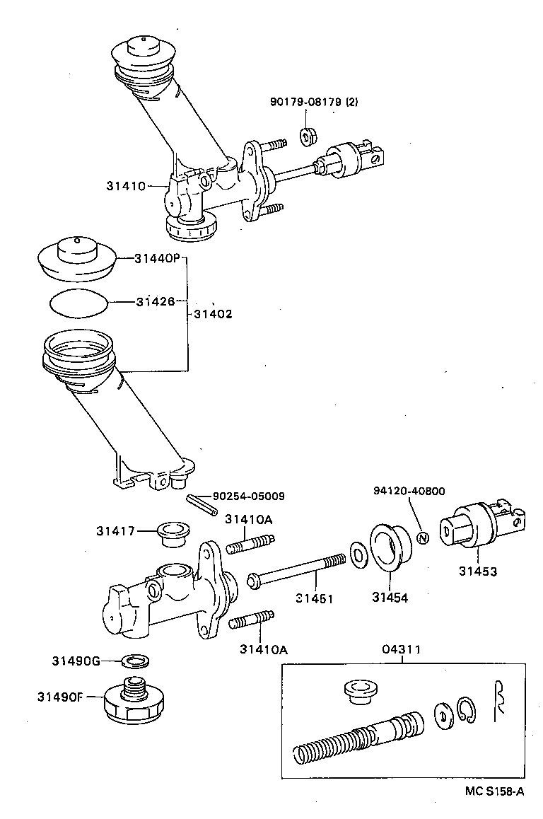 31402-20090 RESERVOIR SUB-ASSY, CLUTCH MASTER CYLINDER product image
