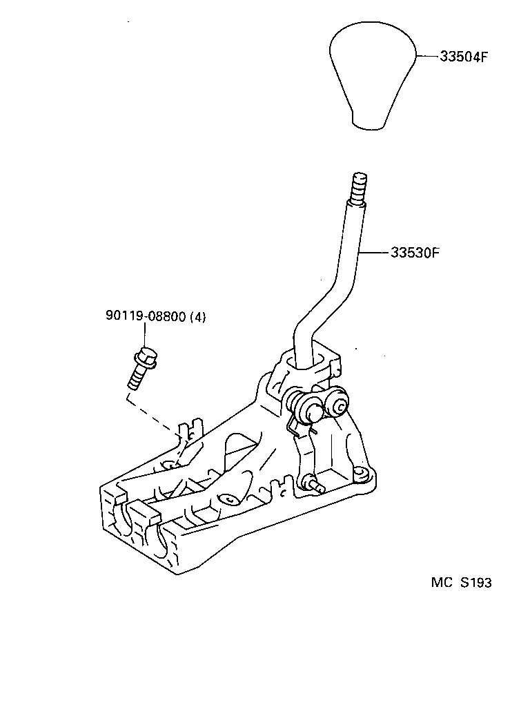 33504-10050-22 KNOB SUB-ASSY, SHIFT LEVER product image