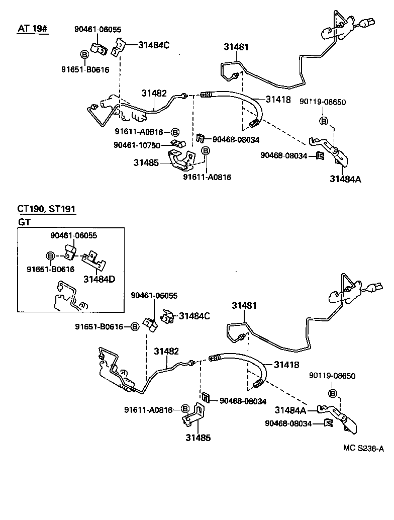 31301-20460 PEDAL SUB-ASSY, CLUTCH product image