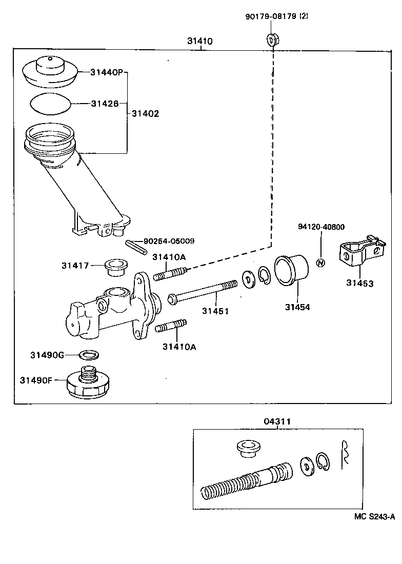 31416-28010 UNION, CLUTCH MASTER CYLINDER INLET product image