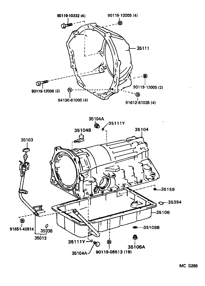 35103-34020 GAGE SUB-ASSY, TRANSMISSION OIL LEVEL product image