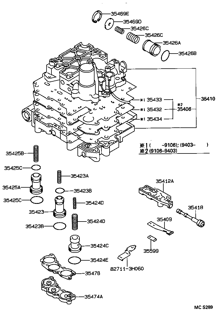 35410-32150 BODY ASSY, TRANSMISSION VALVE product image