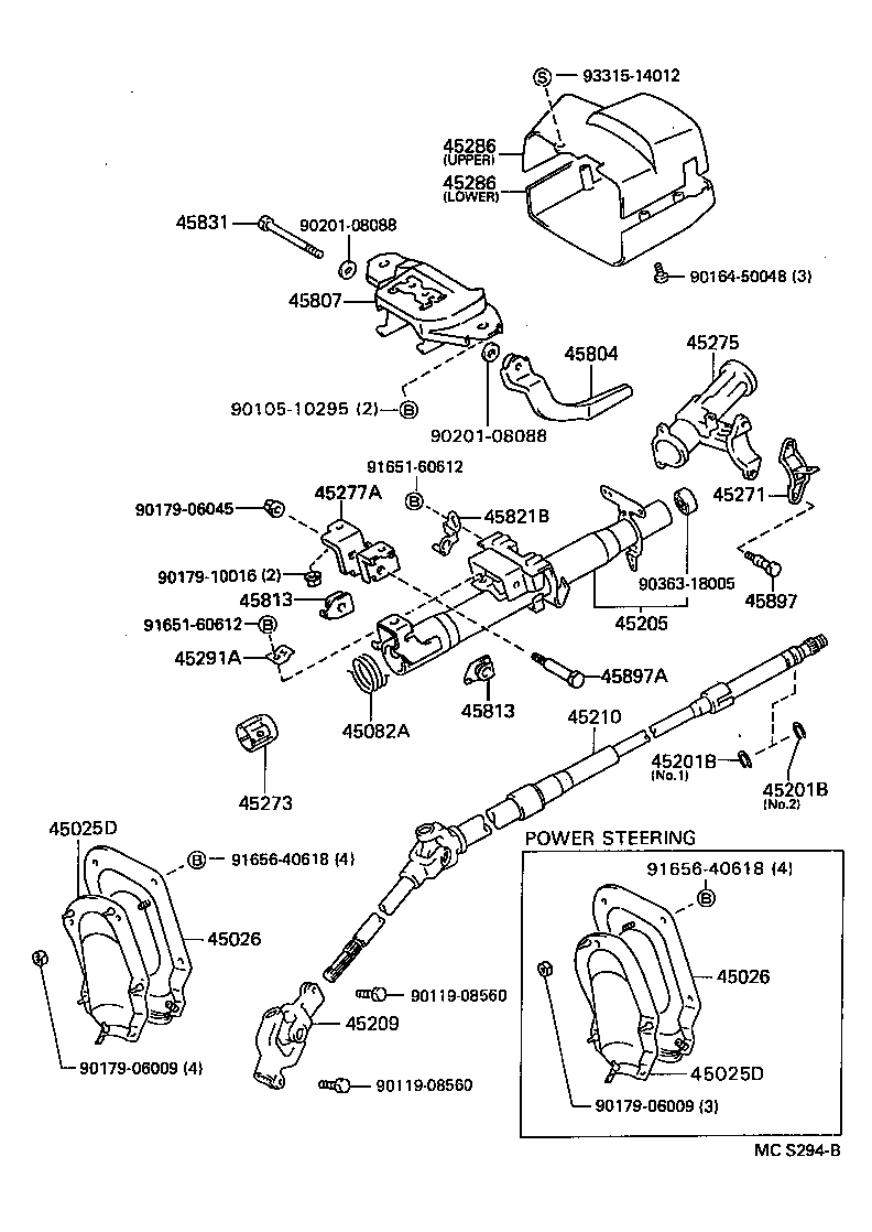 45807-10050 BRACKET SUB-ASSY, STEERING COLUMN UPPER SUPPORT product image