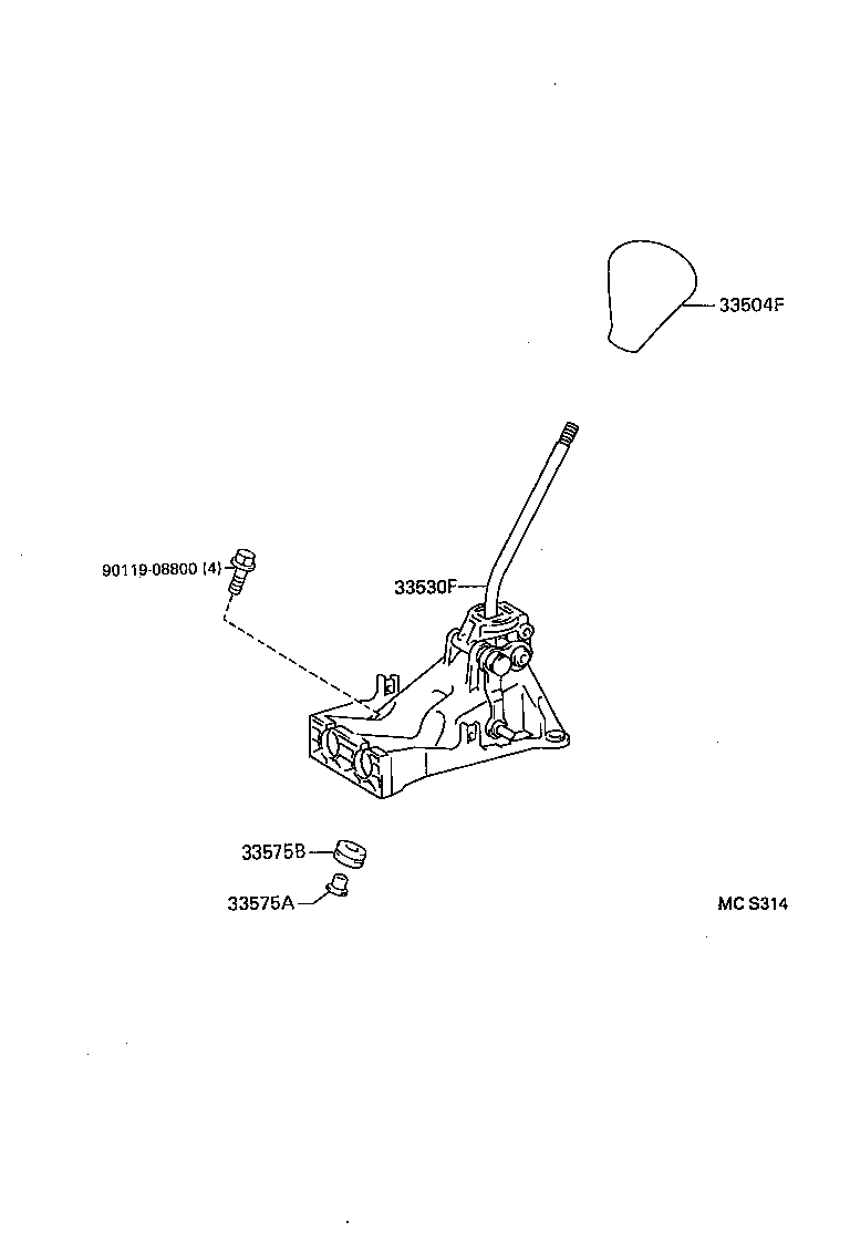 33502-10120 PLATE SUB-ASSY, SHIFT LEVER product image