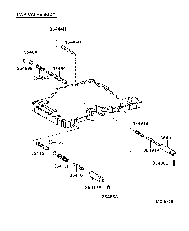35260-60010 ACCUMLATOR ASSY, THROTTLE PRESSURE product image