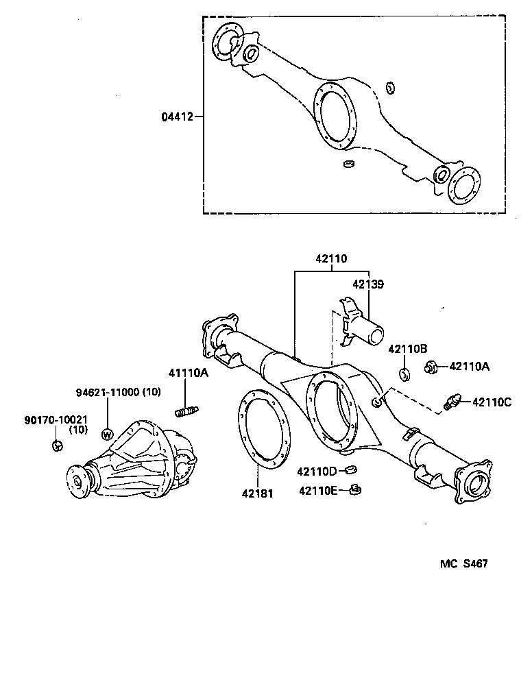 41201-80083 FINAL GEAR KIT, DIFFERENTIAL, REAR product image