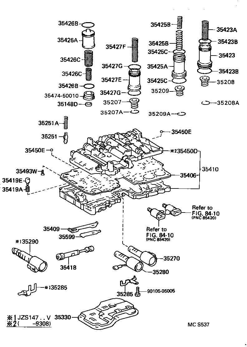 35406-30021 PLATE SUB-ASSY, VALVE BODY product image