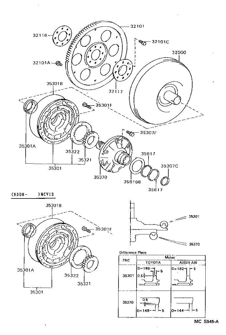 Toyota 90301-99079 RING, O (FOR FRONT OIL PUMP BODY)