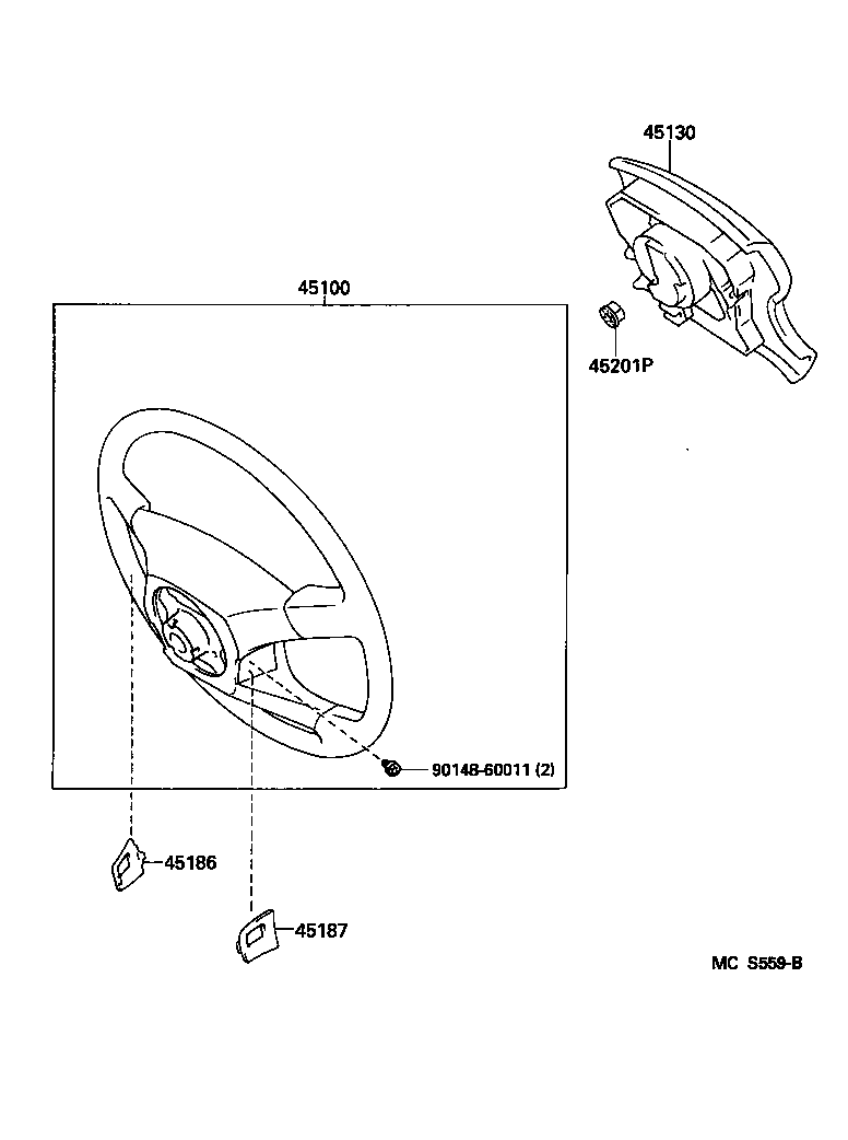 45105-60050 PLATE SUB-ASSY, HORN BUTTON CONTACT, NO.1 product image
