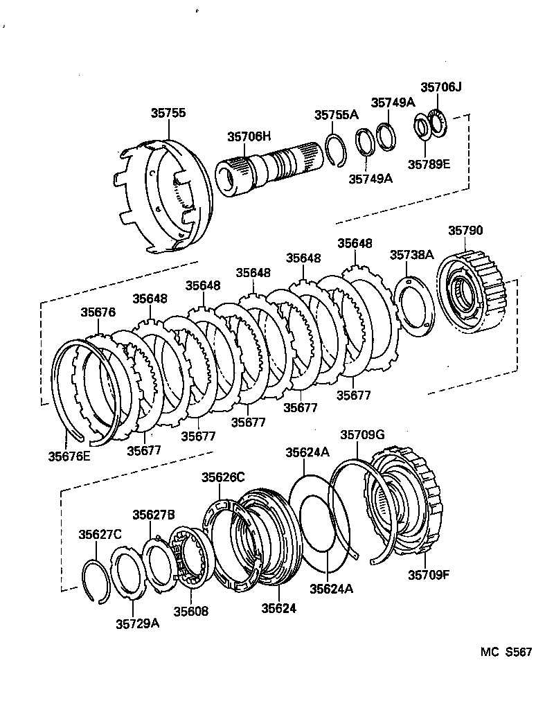 35633-36060 DISC, CLUTCH (FOR BRAKE) product image