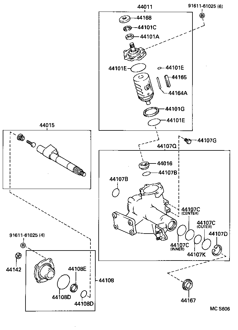 44107-37110 HOUSING SUB-ASSY, POWER STEERING GEAR product image