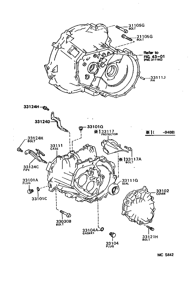 33102-10013 COVER SUB-ASSY, MANUAL TRANSMISSION CASE product image