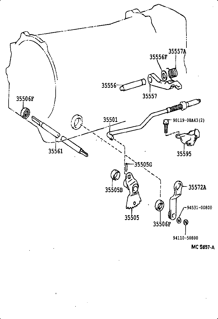 35523-37010 CLAMP, THROTTLE CABLE product image