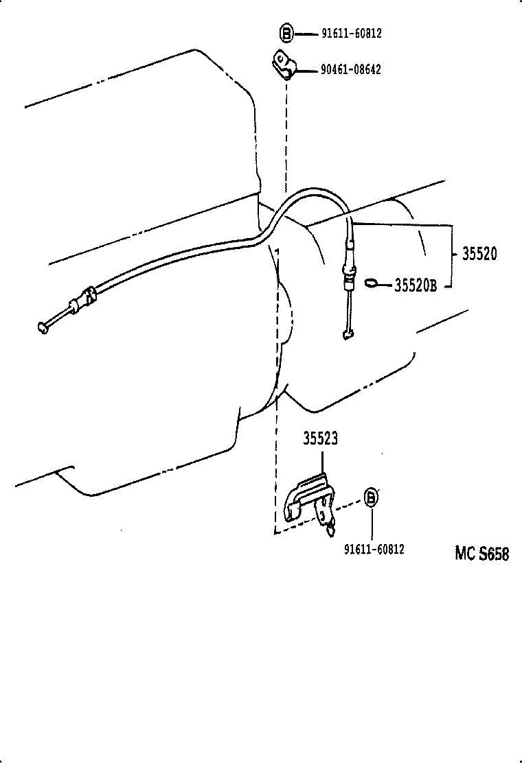 35523-37010 CLAMP, THROTTLE CABLE product image