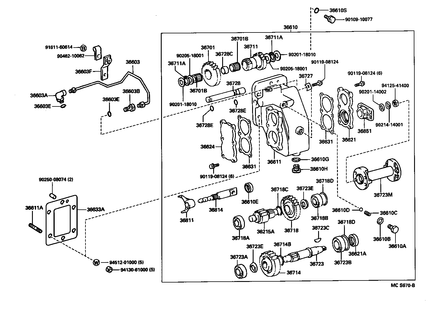 36711-37030 GEAR, POWER TAKE-OFF INPUT product image