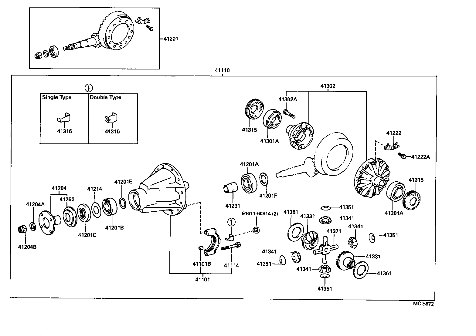 42110-36751 HOUSING ASSY, REAR AXLE product image