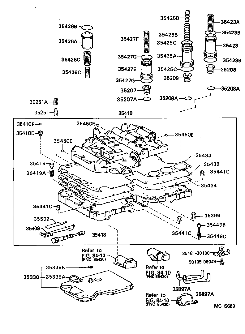 35260-60010 ACCUMLATOR ASSY, THROTTLE PRESSURE product image