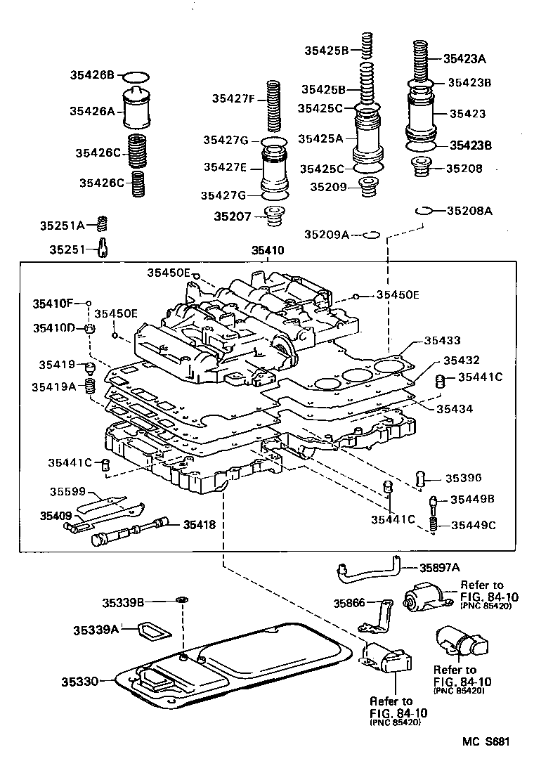 35432-34040 PLATE, VALVE BODY, NO.1 product image