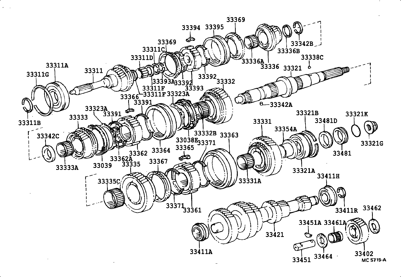 33033-36090 GEAR, 2ND product image