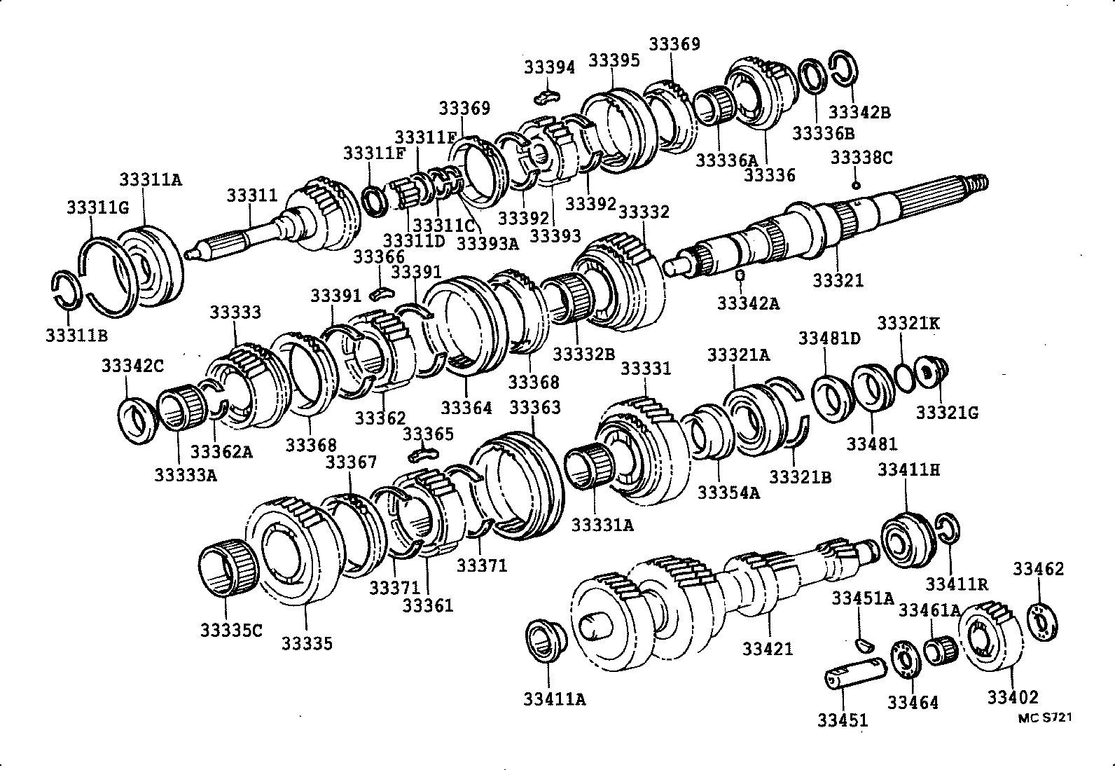 33033-36090 GEAR, 2ND product image