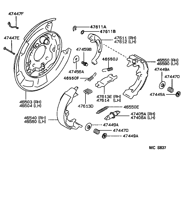 46241-20150 BOOT, PARKING BRAKE LEVER product image