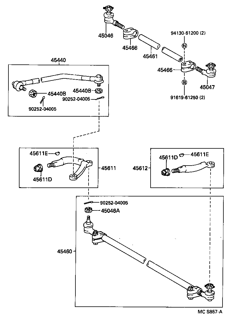 44167-25010 COVER, SECTOR SHAFT DUST product image