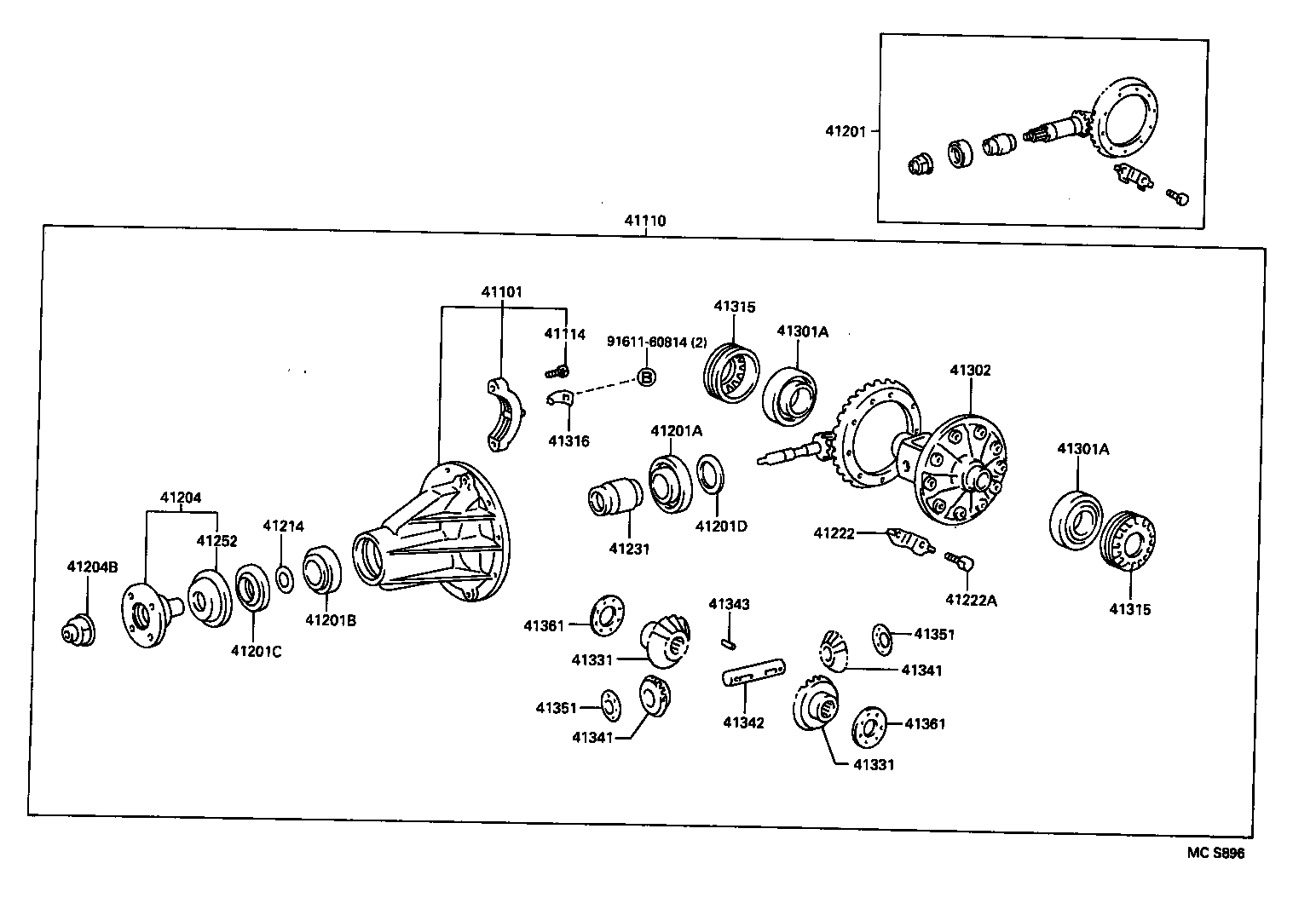 42110-36823 HOUSING ASSY, REAR AXLE product image
