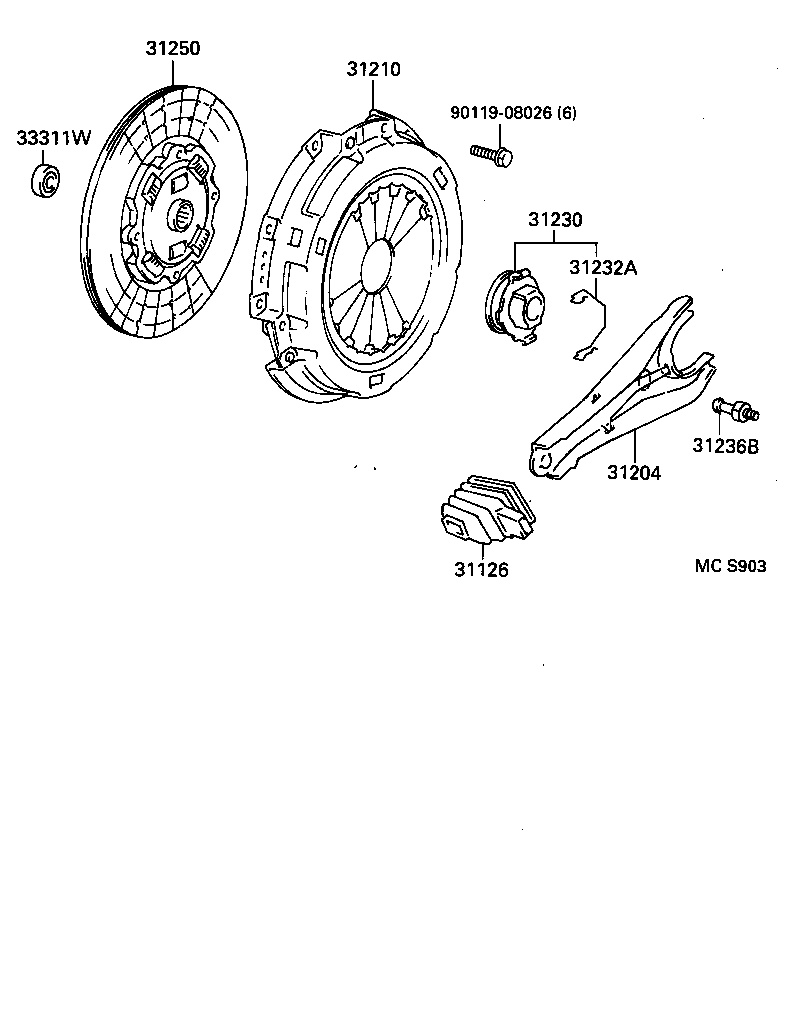 31250-25142 DISC ASSY, CLUTCH product image