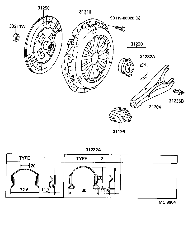 31250-25142 DISC ASSY, CLUTCH product image