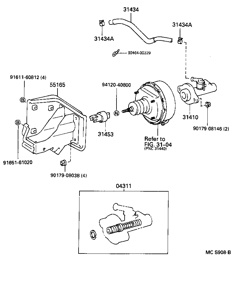 31434-25050 TUBE, CLUTCH RESERVOIR product image