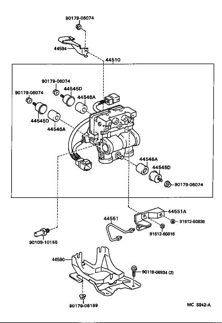 47311-12590 TUBE, FRONT BRAKE, NO.1 product image
