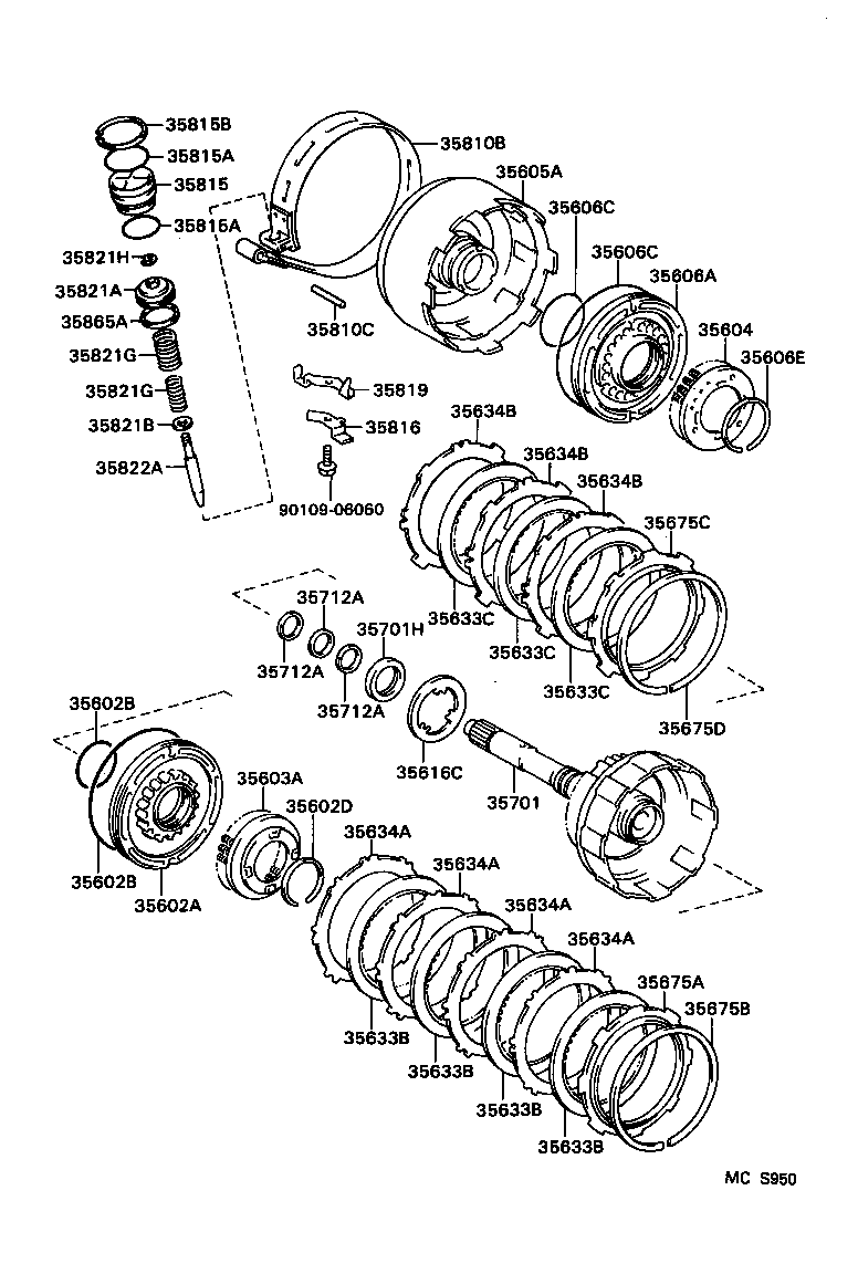 35633-20050 DISC, CLUTCH (FOR DIRECT MULTIPLE DISC CLUTCH) product image