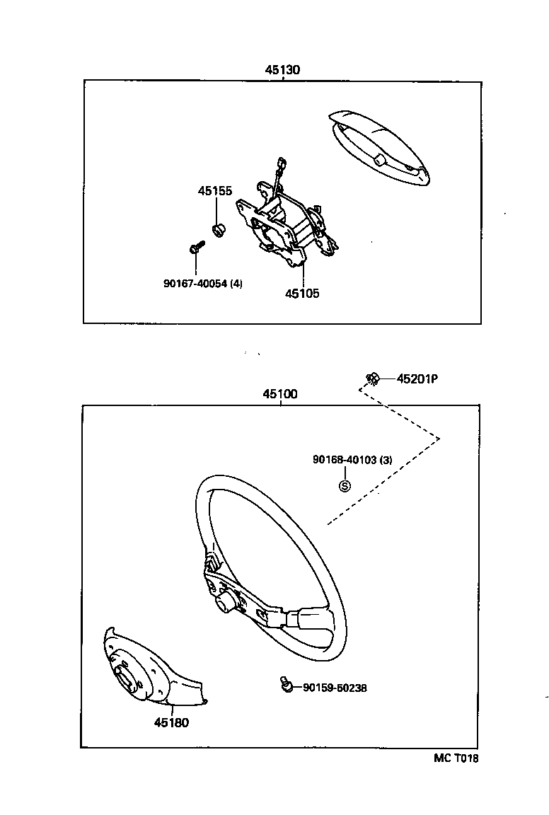45130-12830-B1 BUTTON ASSY, HORN product image