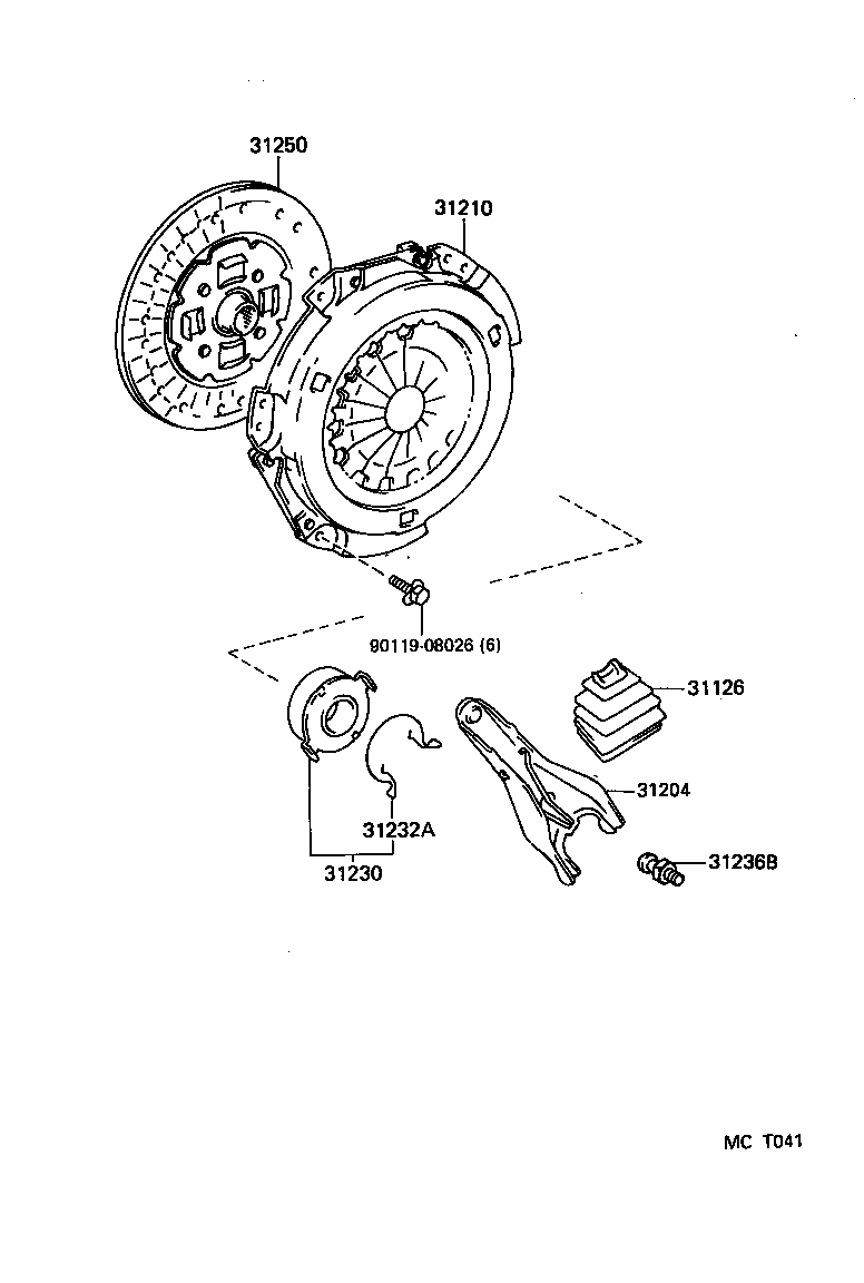 31250-02040 DISC ASSY, CLUTCH product image